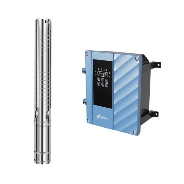 75m AC DC Hybrid Solar Borehole Pump with Controller