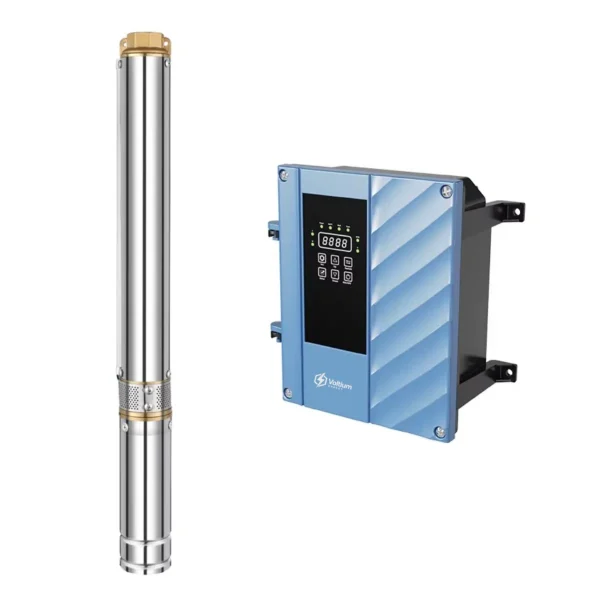 95m AC DC Hybrid Solar Borehole Pump with Controller